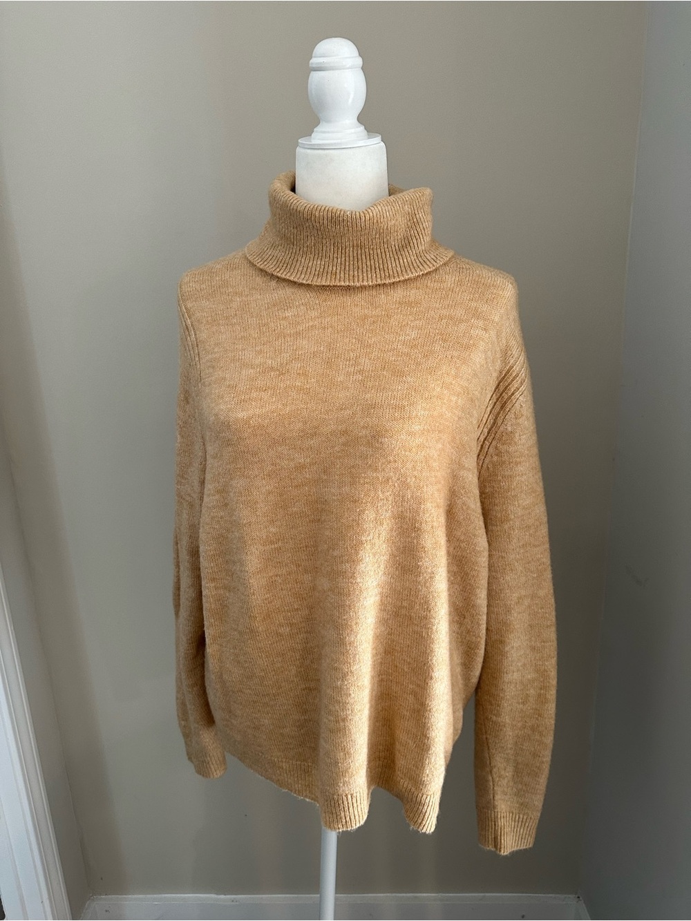 a new day Tan/Camel Turtleneck Sweater